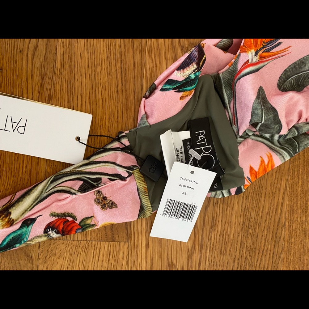 NWT PATBO FLORAL PINK BIKINI SIZE XS - S - Picture 6 of 8